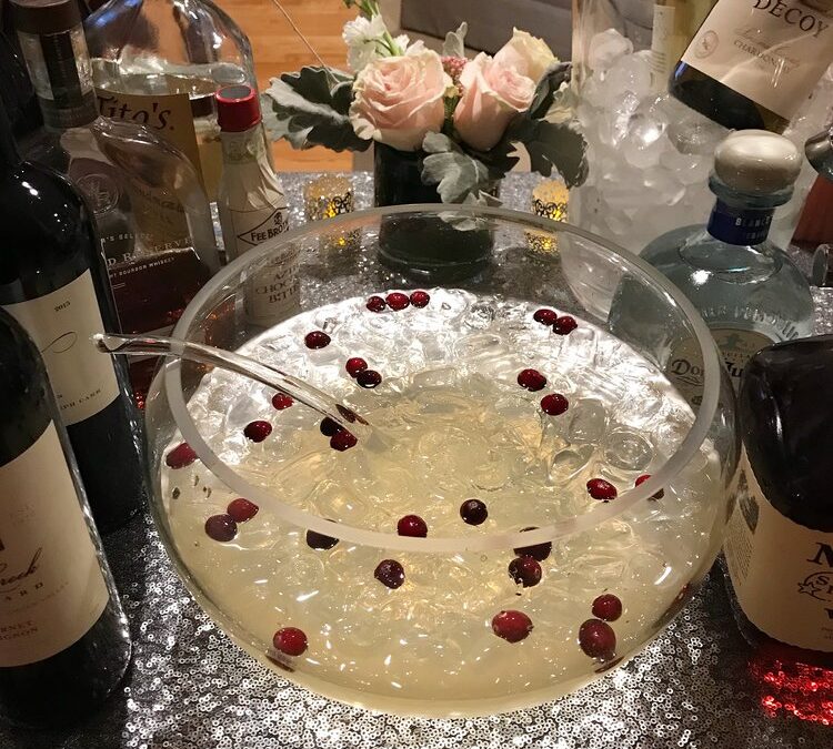 White Cranberry Cosmo and Bubbles