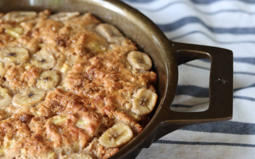 You Will Love This Skillet Maple Banana Bread with Brown Sugar Bacon