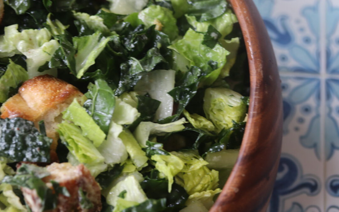 You Want This Flavor Packed + Insanely Delicious Kale Caesar Salad