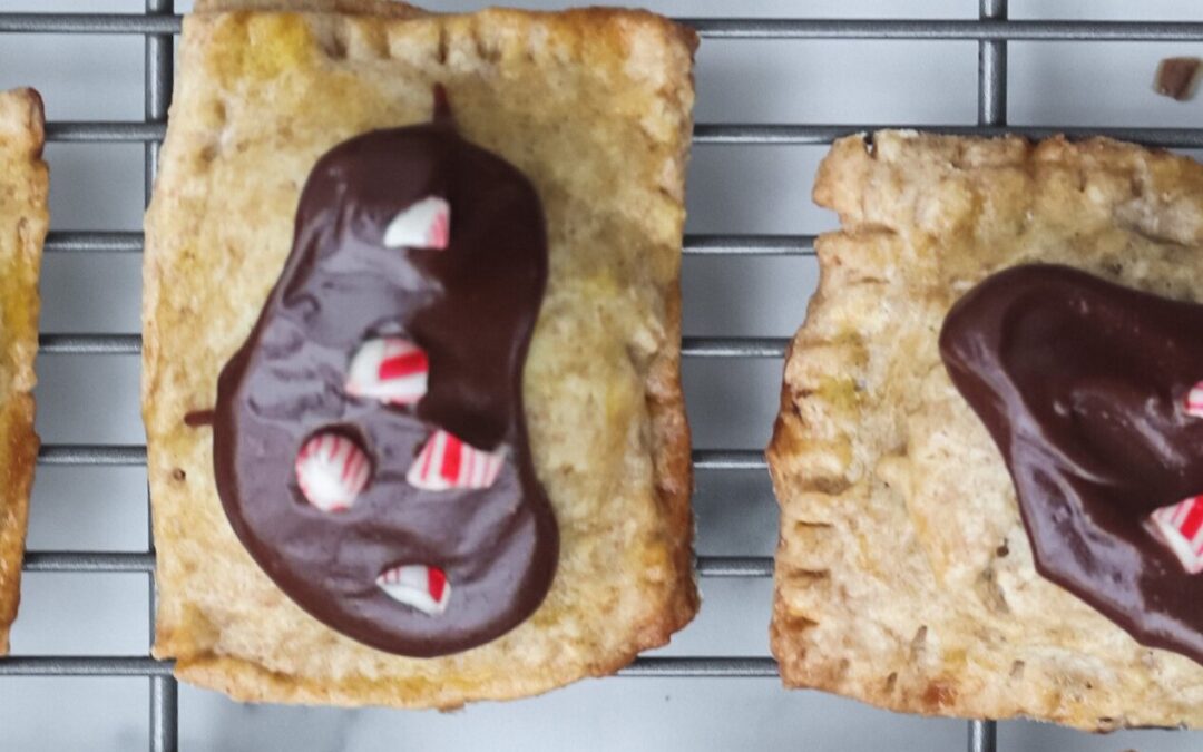 Chocolate Candy Cane Pop Tarts