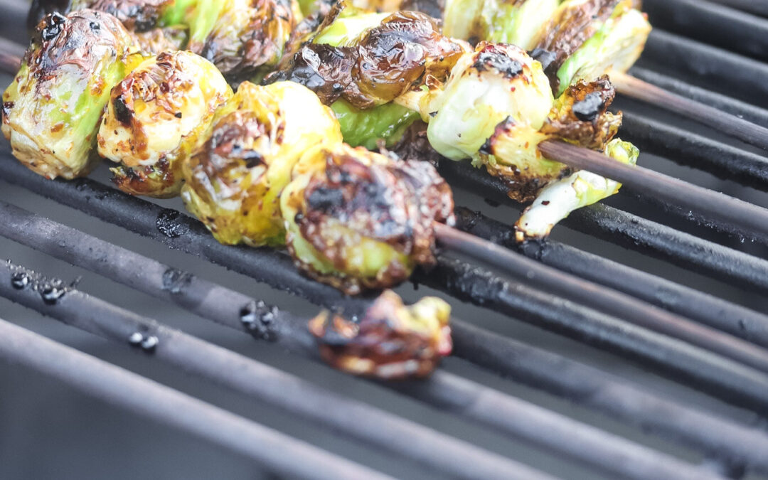 Easy + Packed with Flavor! Grilled Brussel Sprouts