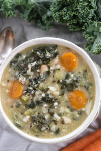 kale carrot white bean quinoa soup