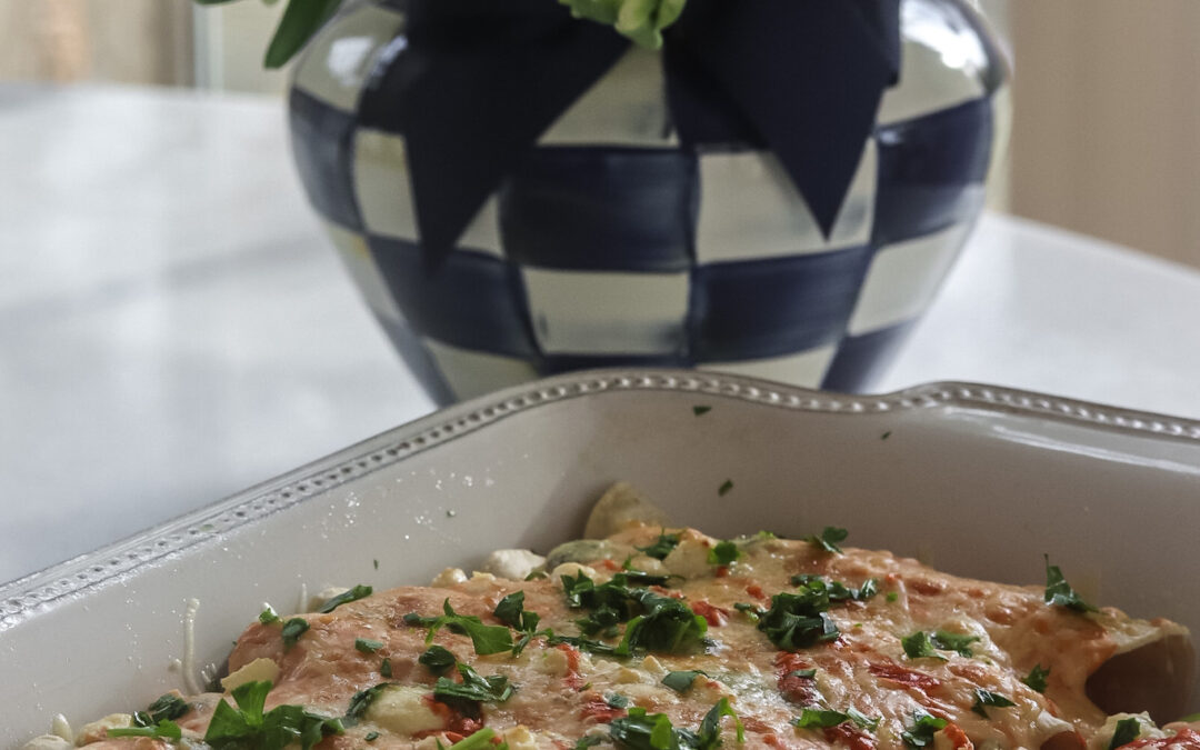 You Want These Creamy, Spicy, and Delicious Buffalo Chicken Enchiladas