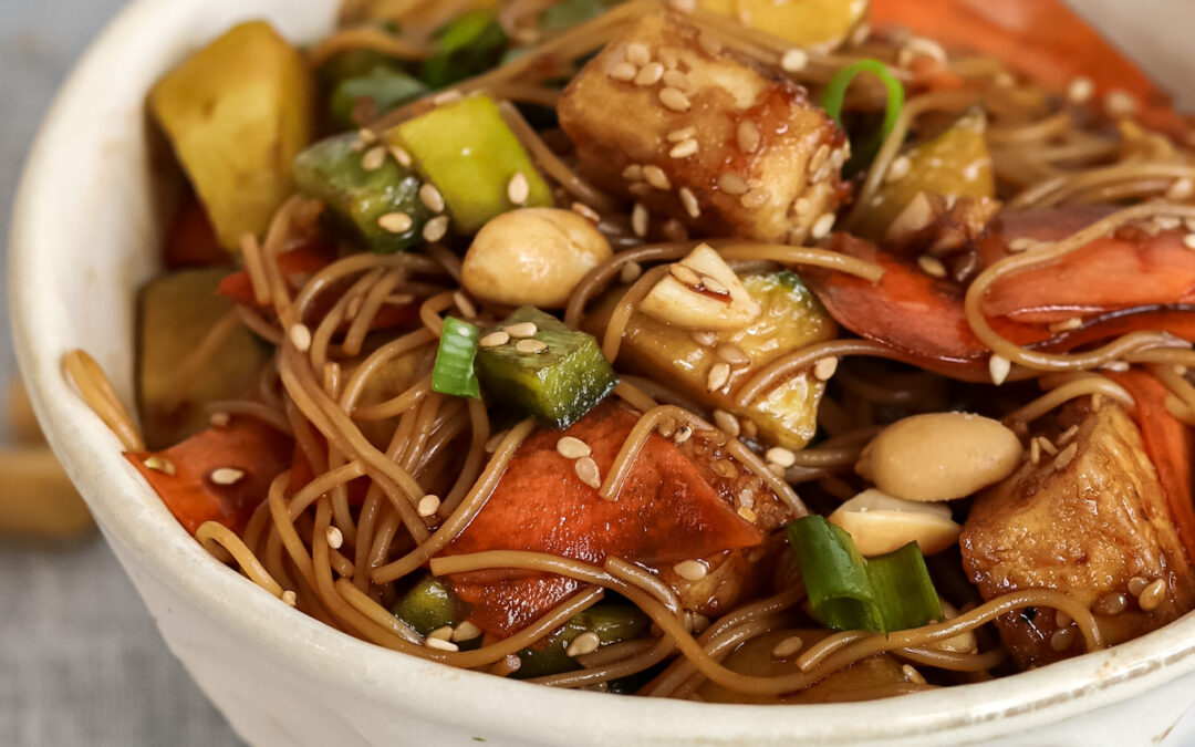 You will love this cold peanut noodle salad!